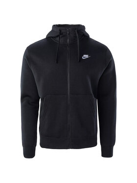 Nike Nike Felpa NSW Club Fleece FZ Hoodie Nero Regular Fit