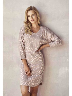 Taro Taro Koszula nocna 2975-01 Brązowy Basic Fit