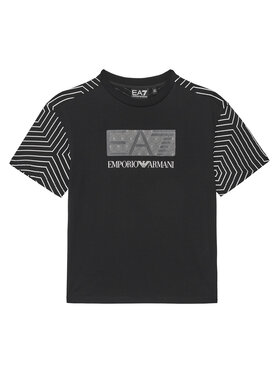 EA7 Emporio Armani EA7 Emporio Armani T-shirt 7B000044 AF10378 UC001 Crna Regular Fit