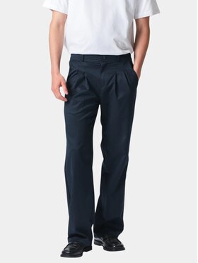 TeeShoppen TeeShoppen Spodnie garniturowe 'Perform Collection' Granatowy Oversize