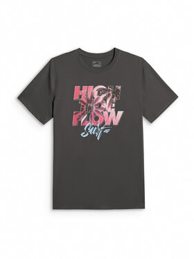 4F 4F T-Shirt CATCH THE WAVE Σκούρο γκρι Regular Fit