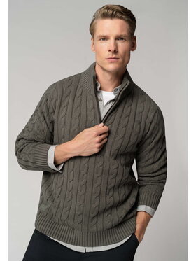 Volcano Volcano Sweter S-ZOOM Zielony Regular Fit