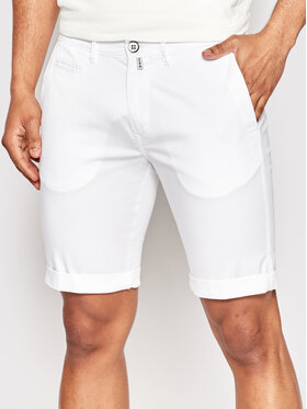 Pierre Cardin Pierre Cardin Pantalon scurți din material 34770/000/4007 Alb Slim Fit