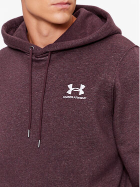 Under Armour Majica Dugih Rukava Ua Essential Fleece Hoodie 1373880 Tamnocrvena Loose Fit