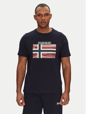 Napapijri Napapijri T-Shirt S-Lari NP0A4IE51761 Granatowy Regular Fit