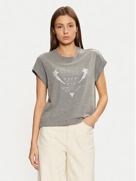 Guess Guess Tričko W5RI06 I3Z14 Sivá Regular Fit