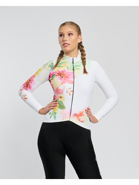 Rivanelle Rivanelle Koszulka rowerowa FLOWERY WINTER Kolorowy Narrow Fit