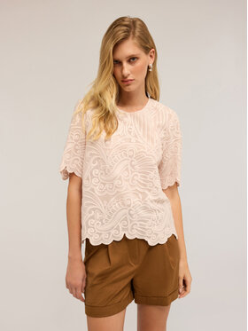 Motivi Motivi Blusa 2708Q001865N006 Rosa Boxy Fit