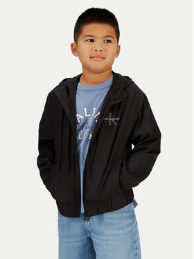 Calvin Klein Jeans Calvin Klein Jeans Преходно яке Monologo Essential IB0IB02639 Черен Regular Fit