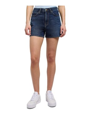 Lee Lee Szorty jeansowe Carol Short Granatowy Regular Fit