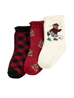 Polo Ralph Lauren Polo Ralph Lauren 3er-Set hohe Kindersocken 445P03255001 Bunt