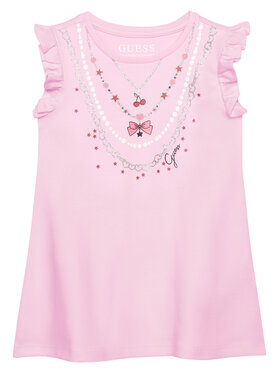 Guess Guess Každodenní šaty K6RK02 KA6W4 Růžová Regular Fit