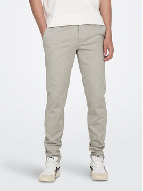 Only & Sons Only & Sons Chinosy Mark 22026326 Szary Slim Fit