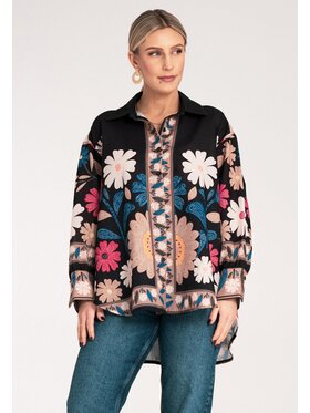 FIGL FIGL Košeľa M1147 Čierna Oversize