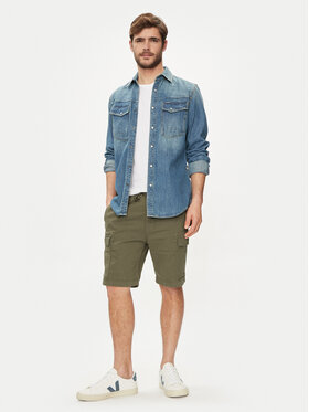 Pepe Jeans Kratke Hlače Gymdigo Cargo Short PM801077 Kaki Regular Fit