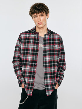 BIG STAR BIG STAR Koszula FLANES Szary Basic Fit