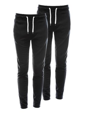 Ombre Ombre Teplákové kalhoty Z38 Černá Regular Fit