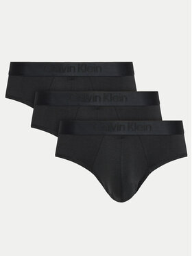 Calvin Klein Underwear Calvin Klein Underwear Set od 3 para muških slip gaća 000NB3650A Crna