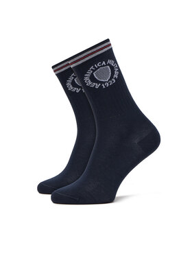 Aeronautica Militare Aeronautica Militare Dlhé ponožky 251CZ015DL561 Tmavomodrá