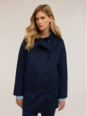 Motivi Motivi Cappotto 0076W000110N034 Blu Over Fit