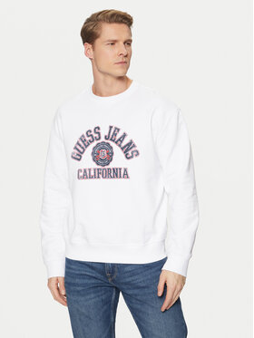 Guess Jeans Guess Jeans Bluză M5RQ40 KCPR1 Alb Regular Fit