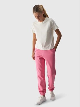 4F 4F Pantaloni da tuta 4FWAW24TTROF0819-54S Rosa Regular Fit