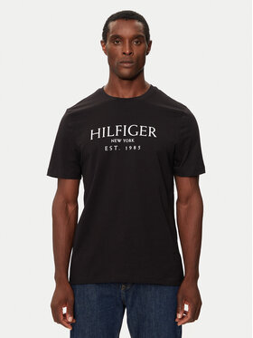 Tommy Hilfiger Tommy Hilfiger Póló MW0MW36499 Fekete Regular Fit