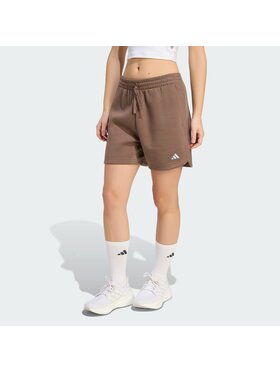 adidas adidas Szorty materiałowe 158223 Brązowy Loose Fit