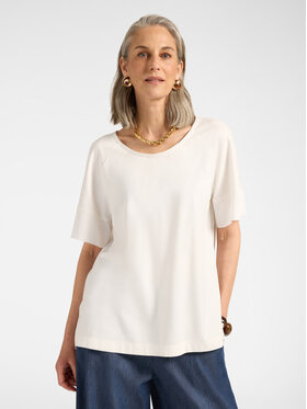 Elena Mirò Elena Mirò T-Shirt G047Z000731N011 Biały Regular Fit