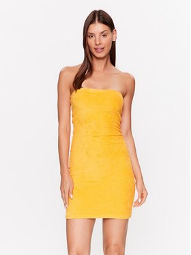 JJXX JJXX Koktejlové šaty 12234280 Oranžová Stretch Fit