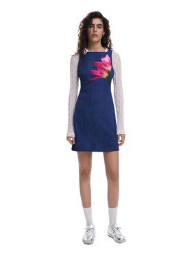 Desigual Desigual Φόρεμα καθημερινό Abito ginebra Μπλε Slim Fit