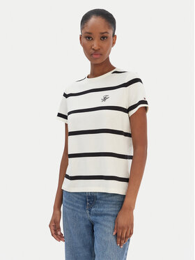 Tommy Hilfiger Tommy Hilfiger Póló Script WW0WW47809 Bézs Regular Fit