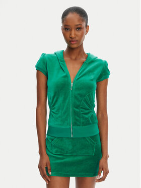 Juicy Couture Juicy Couture Mikina Heritage JCGAS125021 Zelená Slim Fit