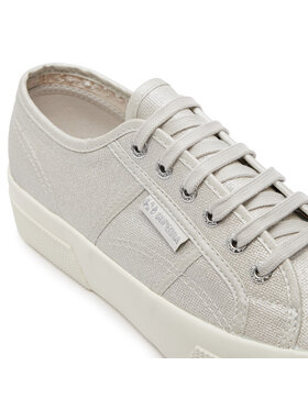 Superga Tenis Superge Platform Pearl Matte Canv 2740 S21362W Siva