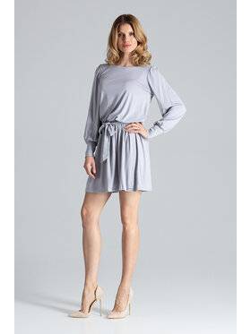 FIGL FIGL Sukienka M576 Szary Regular Fit