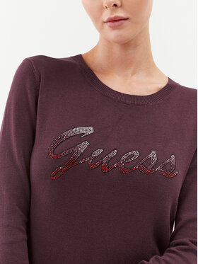 Guess Džemper W3BR22 Z2NQ2 Tamnocrvena Regular Fit