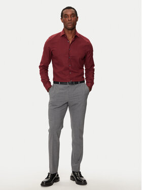 Calvin Klein Srajca K10K113523 Rdeča Slim Fit