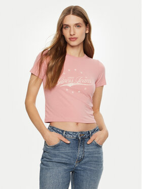 Guess Jeans Guess Jeans Póló W5RI59 J1314 Rózsaszín Regular Fit