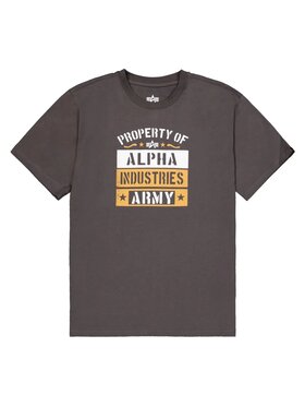 Alpha Industries Alpha Industries T-Shirt AI.268514 Szary Regular Fit