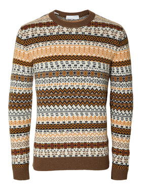Selected Homme Selected Homme Svetr 16090839 Hnědá Regular Fit