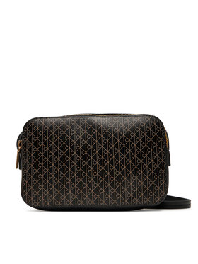 Calvin Klein Calvin Klein Дамска чанта Emblem Aop Elongated Camera Bag LV04F3268G Черен