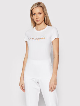 Armani Exchange Armani Exchange T-Shirt 3LYTKD YJ5UZ 1000 Biały Regular Fit