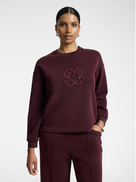Elena Mirò Elena Mirò Bluza G809Z000680N039 Bordowy Regular Fit