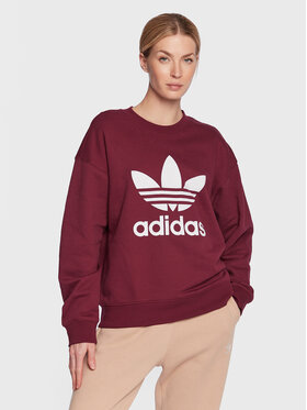 adidas adidas Світшот Trefoil Crew Sweatshirt IB7429 Червоний Regular Fit