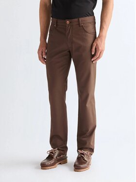 Wrangler Wrangler Pantaloni di tessuto GREENSBORO Marrone Regular Fit