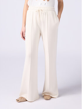 Oltre Oltre Pantaloni di tessuto P821J002335N021 Bianco Baggy Fit