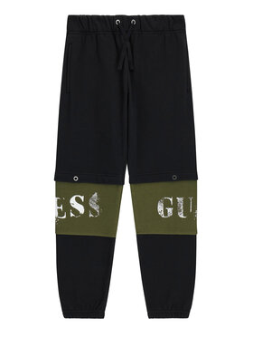 Guess Guess Sporta bikses L6BB08 K6081 Melns Regular Fit