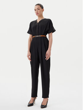 Fracomina Fracomina Jumpsuit FR25SO2004W47601 Schwarz Regular Fit