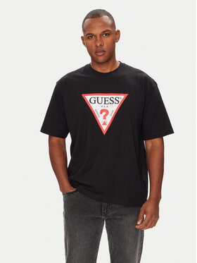Guess Jeans Guess Jeans T-Shirt 165535 Černá Classic Fit
