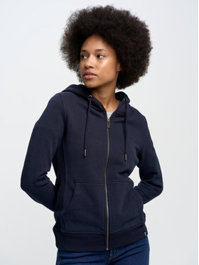 BIG STAR BIG STAR Bluza laurisana_403 Granatowy Basic Fit